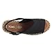 TOMS Women's Monica Slingback Wedge Sandal Black Oxford Canvas/Suede 5 M