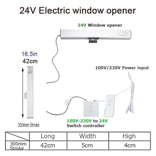 Abridor automático de ventana de cadena para controlar cerramientos altos 7