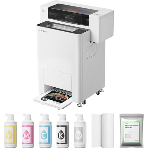 xTool Apparel Printer Bundle with Shaker Oven, 14'' A3 DTF Printer...