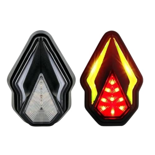 Clignotants moto 12V universels feux ambre encastrés pour indicateur de circulation du deux-roues
