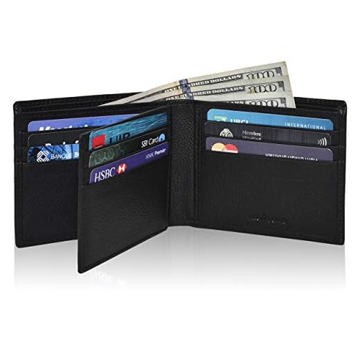 NeoMonte Men's Leather Wallet Sleek and Slim Design comes in Beautiful Gift Box and Handmade with RFID Blocking
