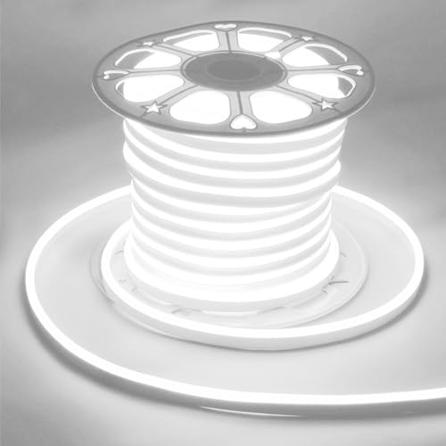 Tira de luces LED neón SUYOOULIN 40 m 110V Daylight White miniatura 1