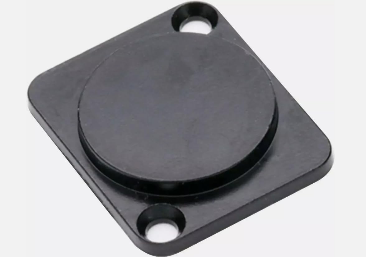 LASE (4) Four ZXPC Blank D Type Metal Panel Mount Black for XLR Cut Outs