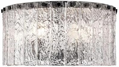 Z-Lite 1943F16-MB Glacier Flush Mount, 5-Light 300 Total Watts, Matte Black