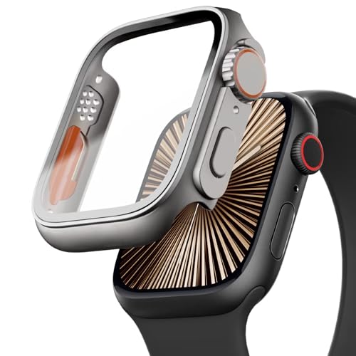 VEMIGON Tough PC Case for Apple Watch Series 11/10 42mm, Change to Ultra Look Cover [Turning into Ultra 3/2/1 Upgrade] Converter Case Bumper with Screen Protector for iWatch S11/S10-42mm (No Watch)