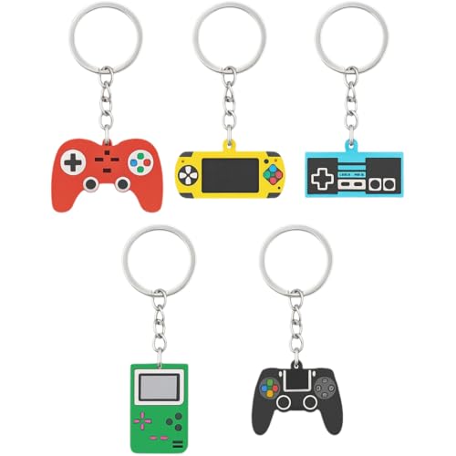 OIXEYA 20 Piezas Llaveros de Controlador de Juego Mango Colgante Llavero Llavero de Manija de Juego Llaveros de Videojuegos Llavero de Controlador de Juego para Fiestas de Niños, Suministros