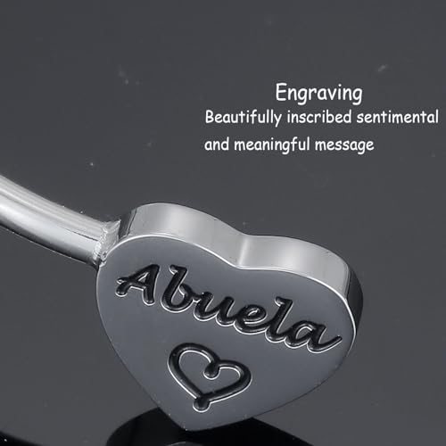 Kivosliviz Abuela Bracelet Gifts for Women from Grandchildren Best Grandma In Spanish Mothers Ideas Birthday for New Abuela Bracelet3