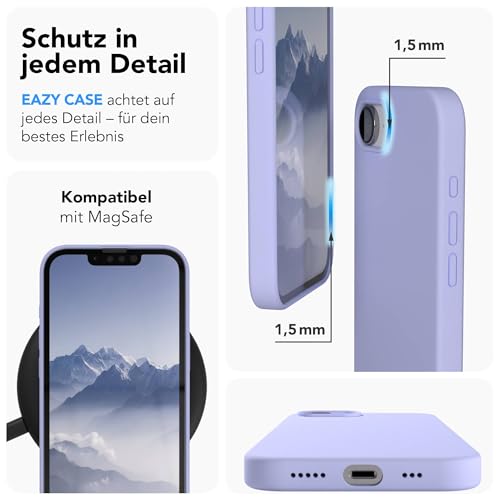 Coque silicone liquide iPhone 17e doublure microfibre premium MagSafe - 3