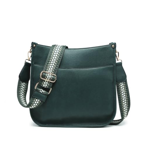 Image of Crossbody Bags for Women, Trendy Hobo Purse Wide Shoulder Strap