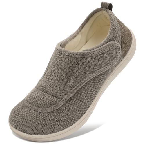 Scurtain Wide Diabetic House Slippers