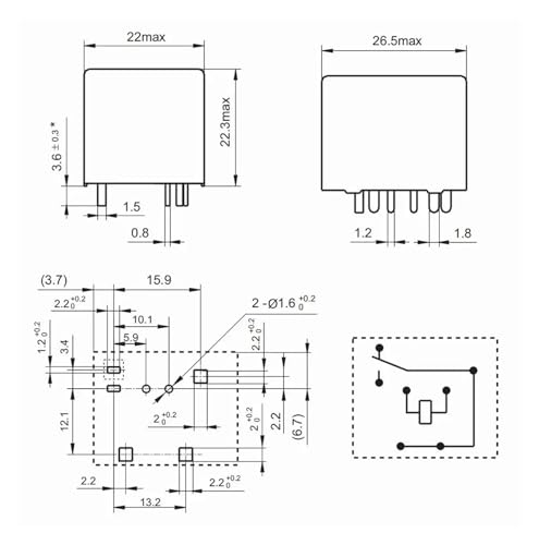 Relé SARB-S-112DE para solucionar fallos en luces y arranque de 12V 2
