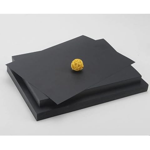 BIUOW Black 250 GSM Cardstock 50 Sheets Cover