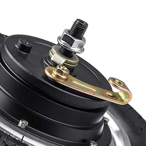 10inch 350W Electric Wheel Hub Motor 24V 36V 48V Brushless Hub Motor, Power Motor Wheel & Tire Electric Motor Skateboard Kit Replacement Part for Motorcycle Electric Scooter Vehicle (10inch 48V 350W)