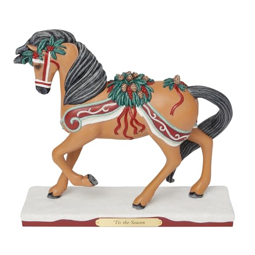 Enesco The Trail of Painted Ponies Christmas Tis The Season Figurine, 7.3 Inch, Multicolor