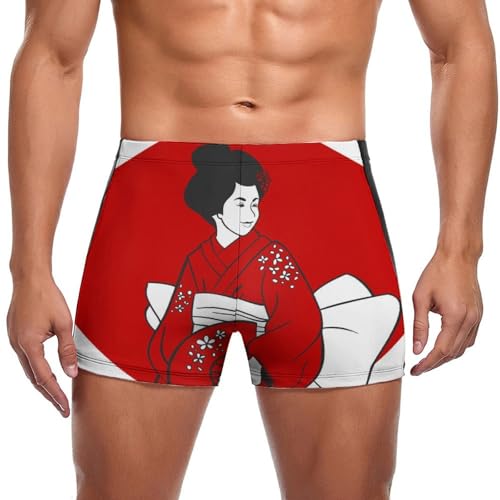 Boxer de bain homme style japonais, séchage rapide pour la natation
