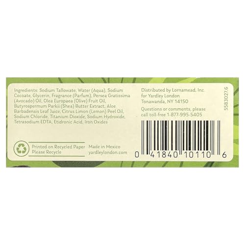 Yardley London Aloe and Avocado Naturally Moisturizing Bath Bar 4.0 oz (Pack of 6) image 5