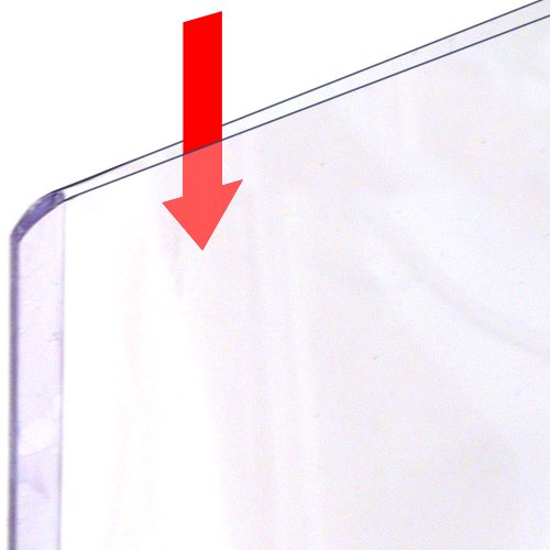 Storesmart - Magnetic-Back Rigid Protectors 5-Pack - 5" X 7" - Clear Plastic Sign Holders - Refrigerator Or Locker Magnet - Top Loaders - Hpp5X7M-5 #TOP2