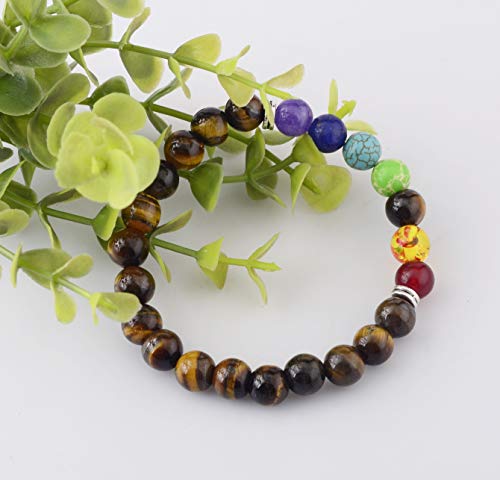 Cmidy Black Lava Stone 7 Chakra Bracelets thumb #7