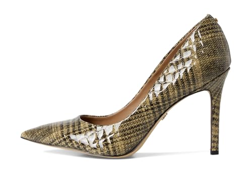 Sam Edelman Women's Hazel Pump, Khaki Plaid Multi, 74