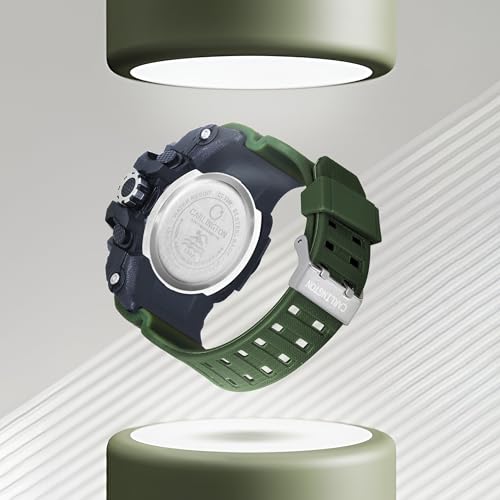 Image of Carlington Analog-Digital Sports Watch: Chronograph, Dual Time, Alarm, Stopwatch, Water-Resistant, Shock-Resistant, Back Light Display- The Perfect Watch for Men and Boys - CT3388