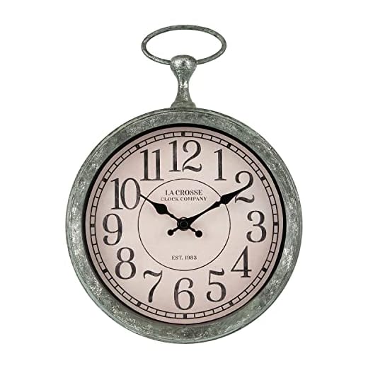La Crosse Technology Wall Clock - 12.5-inch x 9-inch x 2.1-inch - 404-3828