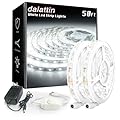 dalattin White LED Strip Lights 50ft Dimmable Bright 24V Led Light Strip 6500K Daylight White 900 LEDs Lights for Bedroom, Mirror, Kitchen, Strong Adhesive?2 Rolls of 25ft?