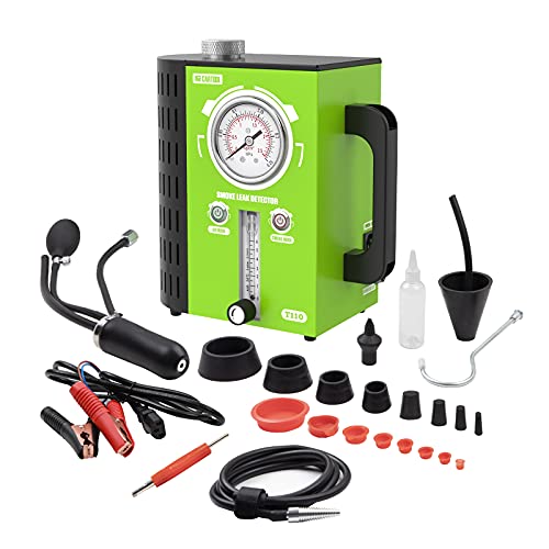 Mr Cartool T110 Automotive Evap Smoke Machine, 12V Car Fuel System Leak Tester Detector With Built-In Vacuum Pump & Pressure Gauge & Air Flow Meter For All Vehicles #TOP6