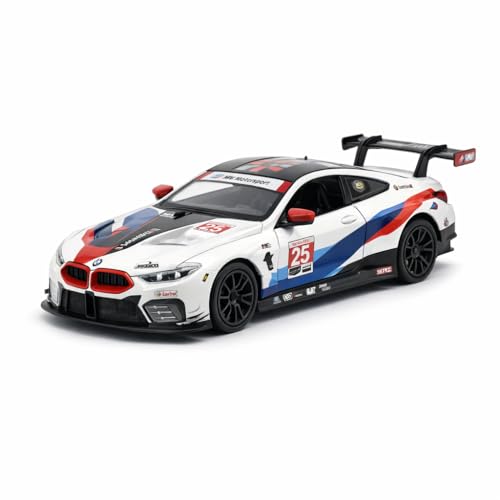 Image of Wizplex RMZ Hobby BMW M8 GTE 2018 Die-Cast Car 1:32 Scale Racing Model Vehicle Pull Back Toy Car for Boys Collectors