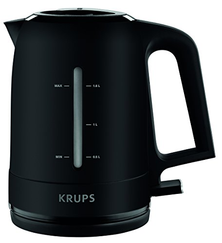 Krups BW2448 czajnik elektryczny Pro Aroma | pojemność 1,6 l | 2400 W | podświetlany włącznik/wyłącznik | filtr zapobiegający osadzaniu się kamienia | czarny