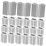 Photo Gallery romisbaba 100 pezzi manicotti alluminio per crimpaggio foro ghiere per funi e resistenti e facili da installare per uso professionale e Photo Gallery romisbaba 100 pezzi manicotti alluminio per crimpaggio foro ghiere per funi e resistenti e facili da installare per uso professionale e