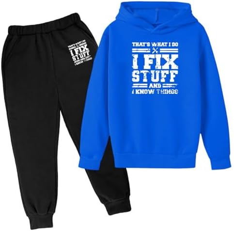 Tuta Felpa Con Cappuccio 2 Pezzi Per Bambini, Sportiva Primavera-inverno, Taglie 2-14 Anni