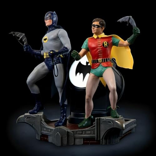 Escultura Batman y Robin Serie TV Clásica con BAT-Signal miniatura 6