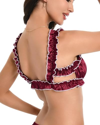 Bralette de lingerie sissy ajustée résolvant le manque de douceur - 4