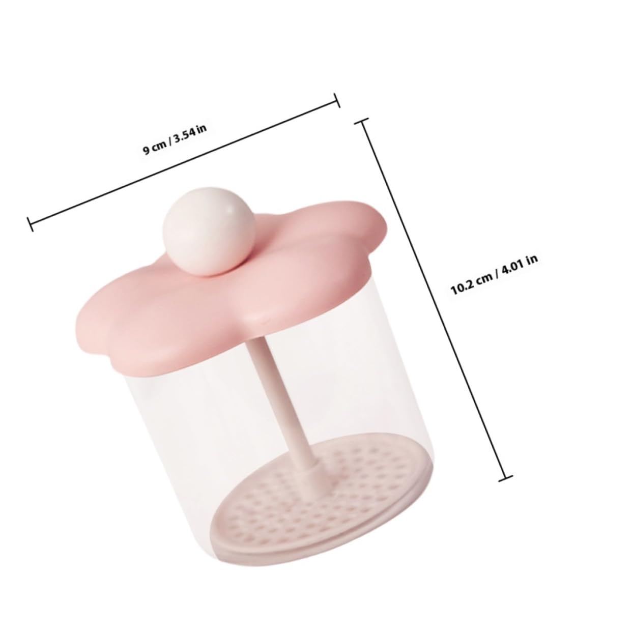 Flacon Moussant pour Visage Portable Outil Manuel de Fabrication de Mousse Nettoyant Facial Flacon Mousseur Rose Pratique Nettoyage Profondeur des Pores