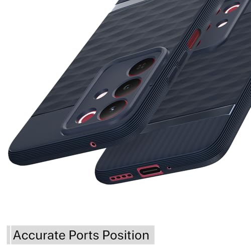Image of Pikkme Back Cover for Realme Narzo 90X 5G / Realme C85 5G / Realme 15X 5G Camera Protection 3D Hexa Cube Design Silicone Protective Bumper Case (Blue)