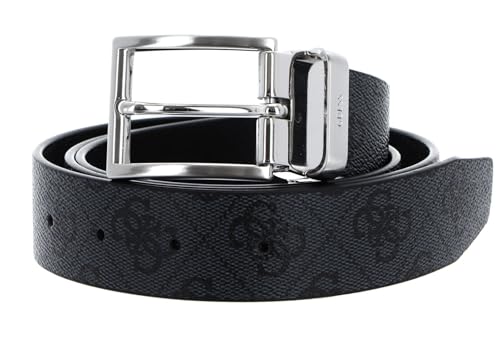 Ceinture GUESS Vezzola reversible et ajustable en noir W90 pour homme