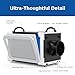 Moiswell 235 Pints Commercial Dehumidifier with Pump and Drain Hose, Crawl Space dehumidifier Basement, Industry Water Damage Unit, 100 PPD at AHAM, Ideal for Industrial and Job Sites