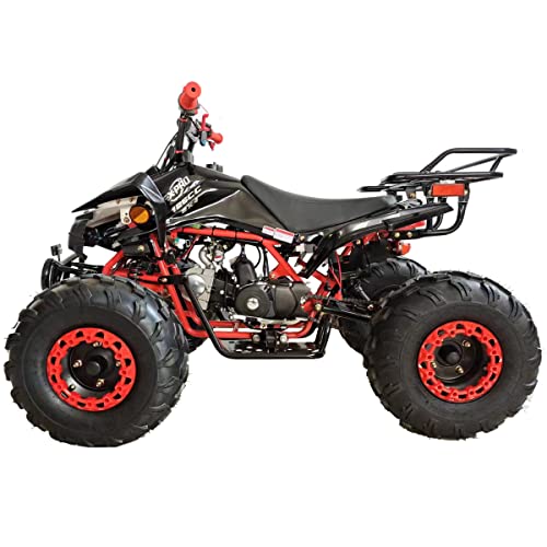 X-PRO 125cc ATV Automatic Transmission w/Reverse, LED Headlight, Big 19"/18" Tires! (Black, Factory Package) - Image 4