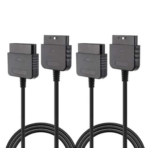 CSTESVN Cable de extensión de controlador PS2, paquete de 2 cables de extensión de repuesto de 1,8 m para consola de juegos Sony PlayStation 2 PS2