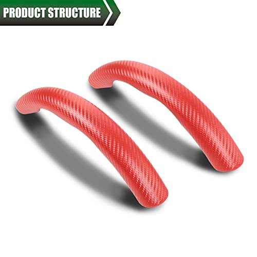 Grand Orange Universal 15" Steering Wheel Cover, Car Anti-Skid Steering Wheel Cover 2Pcs, Steering Wheel Grip Protector For Most Car, Trucks, Suv, Sedans Red #TOP2