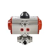 kugelhahn 3 zoll kunststoff  Das elektromagnetische Ventil G 2 ‚‘ Single Acting Pneumatic 3 Wege-Kugelhahn DN50 Edelstahl Federrück Pneumatische Gewindekugelhahn Industriebedarf