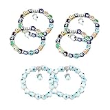 Kafthan - Evil Eye Handmade Bracelet - Non-Shattering Glass Bead Stretchable Jewelry for Men, Women