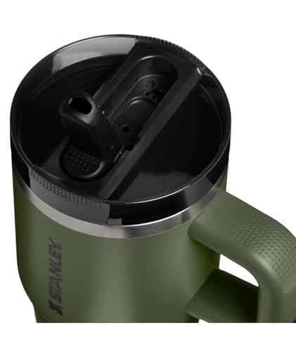 Image of STANLEY Quencher ProTour Flip Straw Tumbler with Leakproof Lid 20 oz | Built-In Straw & Handle | Cupholder Compatible for Travel | Insulated Stainless Steel Cup | BPA-Free | Dried Pine