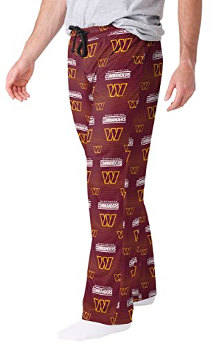 FOCO Washington Commanders Men's Scatter Pattern Pajama Lounge Multi Color Pants2