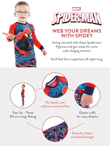 Spiderman Boys' Pajamas Size 10 Blue3