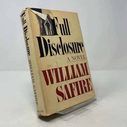 Full disclosure: A novel 0385121156 Book Cover