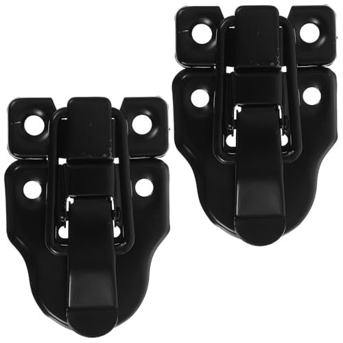 Alipis レトロスル木箱掛け トグルラッチ具 鍵付きダックビルハスプ 輸入工具箱用ジュエリーボックス属製留め具 伝統と現代融合設計