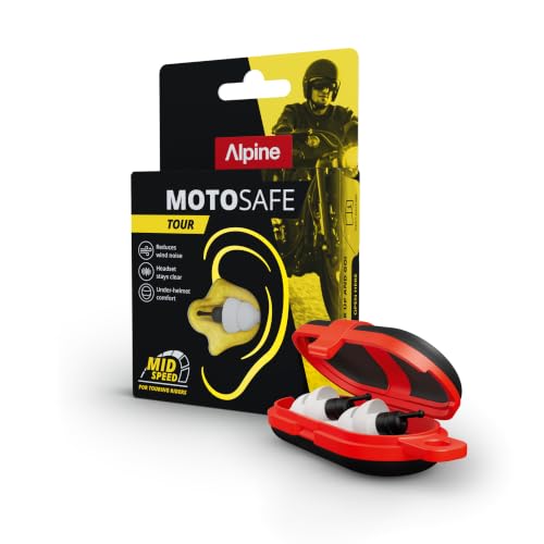 Image of Alpine MotoSafe Tour | Motorcycle Ear Plugs for Wind Noise Reduction