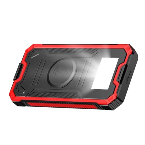 Charge sans fil téléphone portable par batterie solaire avec lampe de poche