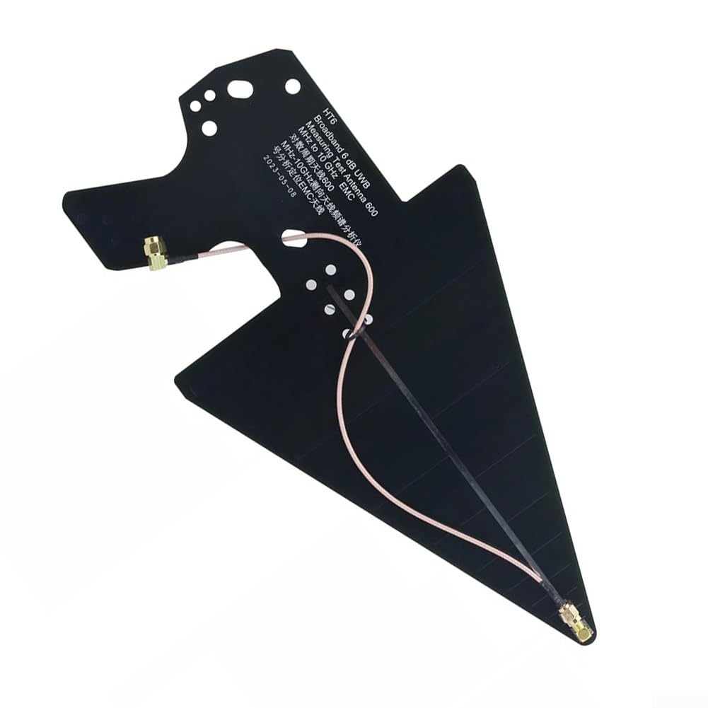 HT6 Log Antenne périodique pour analyseur de spectre et test de champ électromagnétique 600 MHz 10 GHz avec connecteur mâle